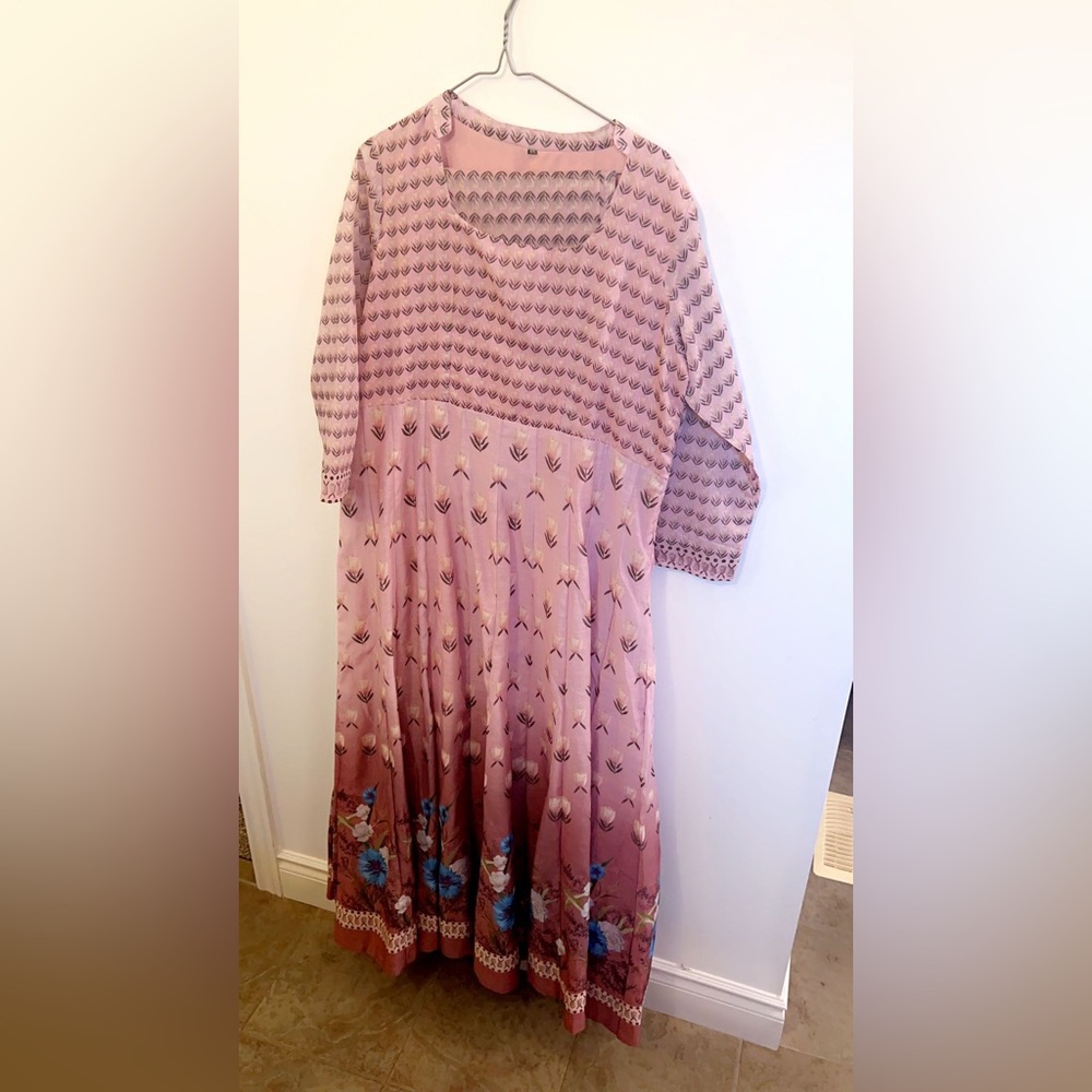 2 pcs floor length Indian dress